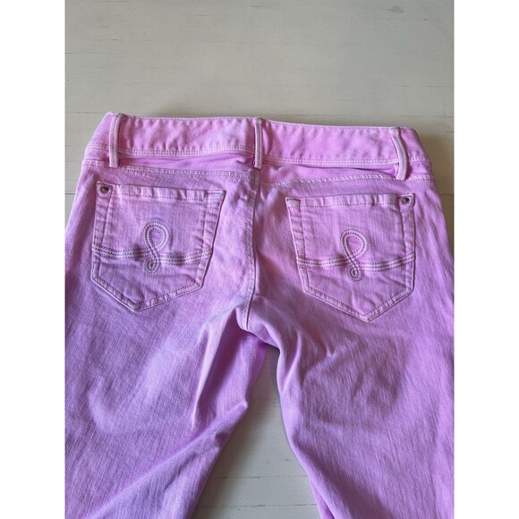 Lilly Pulitzer Womans 8 Lavender‎ Worth Skinny Mini Zip Ankle Stretch Jeans - Picture 4 of 5